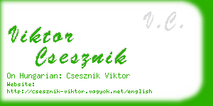 viktor csesznik business card